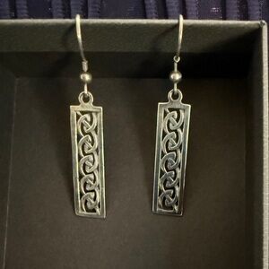 Sterling silver Celtic Knot dangle earrings .925 dangle
